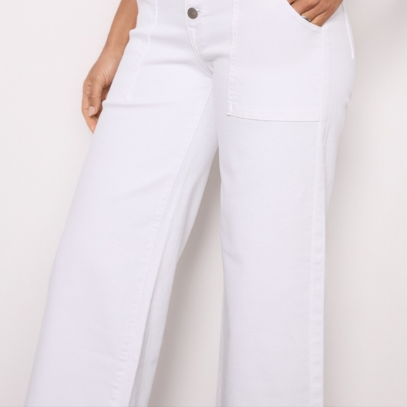 EVEREVE White wide Leg Denim Size 30 - Picture 3 of 5